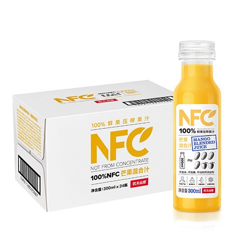100%NFC混合芒果汁300ML*24瓶一箱